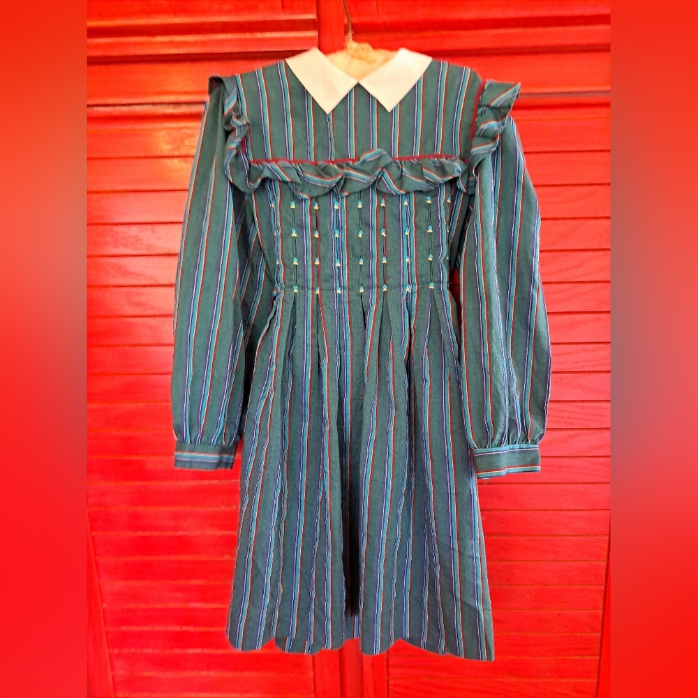 Polly Flinders 7 Paper Tag Vtg Dress Cosplay Movie Prop Plaid Classic